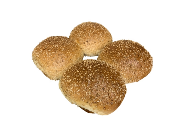 Bolletje wit sesamzaad&nbsp;4 stuks