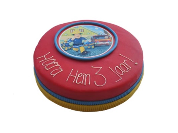 Kindertaart brandweerman Sam