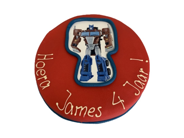 Kindertaart Transformers